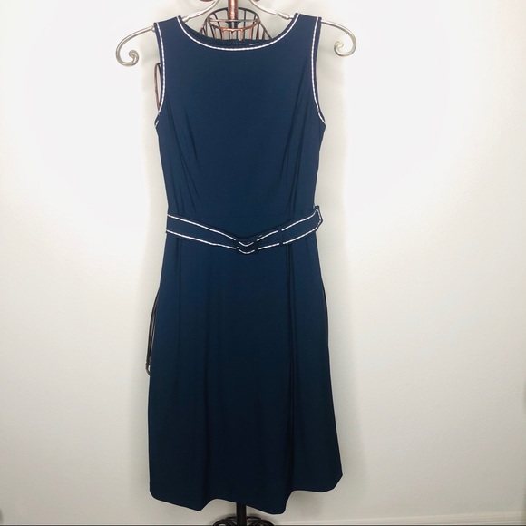 loft navy blue dress